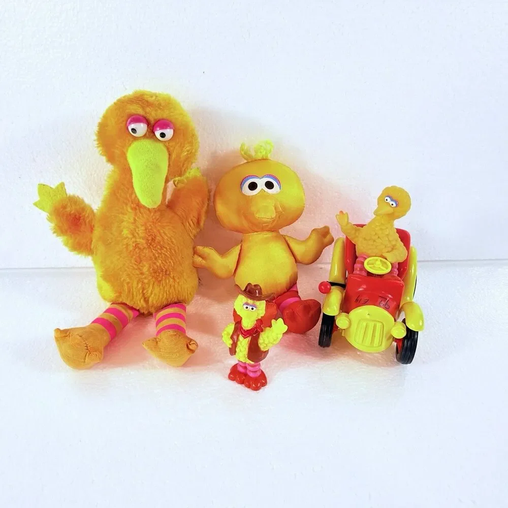 Vintage Jim Henson Sesame Street LOT of 20 Plush / Toys Big Bird Cookie Monster